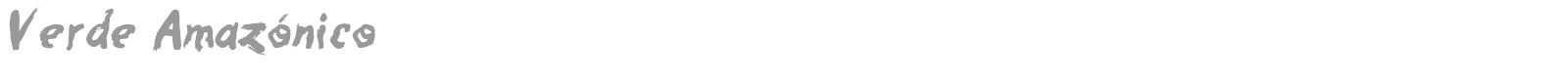 Verde Amaz?nico font preview